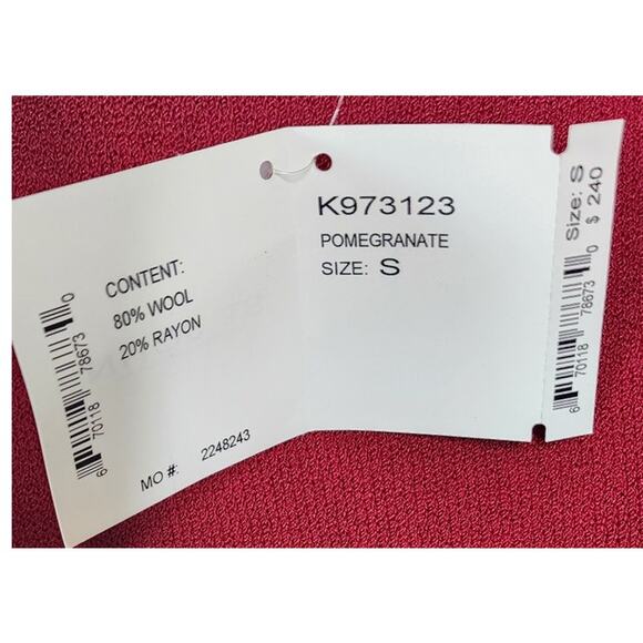 St. John Knit Tank, Small, Pomegranate, NWT - Picture 4 of 5